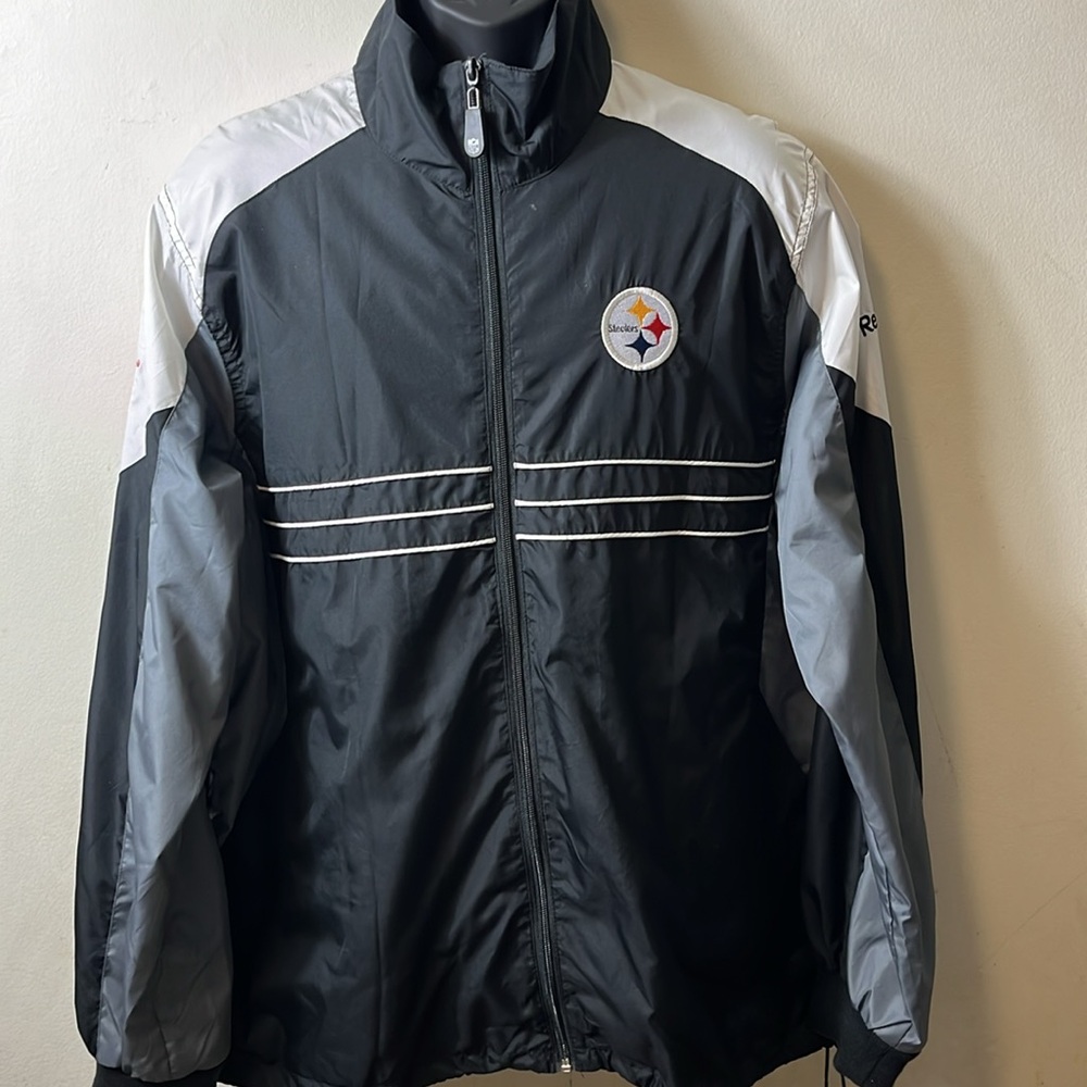 NFL Steelers Reebok jacket  / windbreaker size L